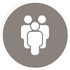 White group-of-people icon inside a gray circle.