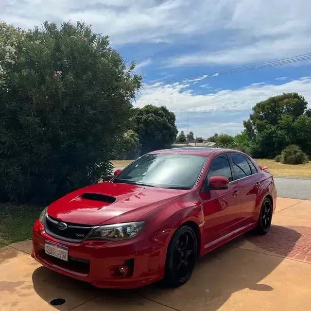 Ceramic coating to a red car
