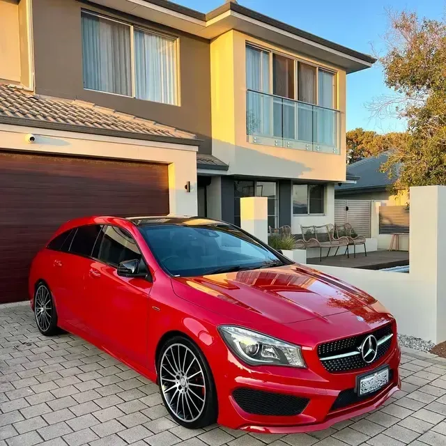 Interior detailing to a red car