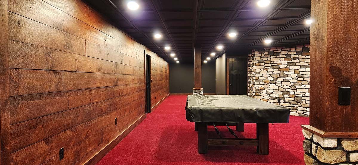 Mancave with pool table