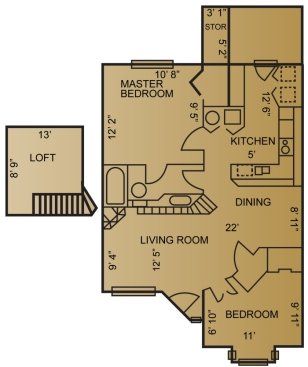 Upper Lemans 2 bed
