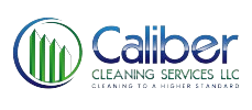 A logo for Caliber Cleaning Services LLC cleaning to a higher standard.