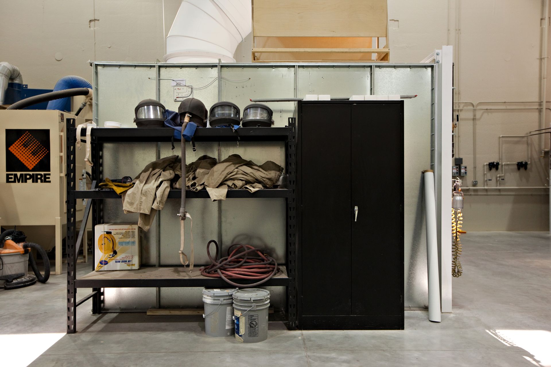Training facility storage