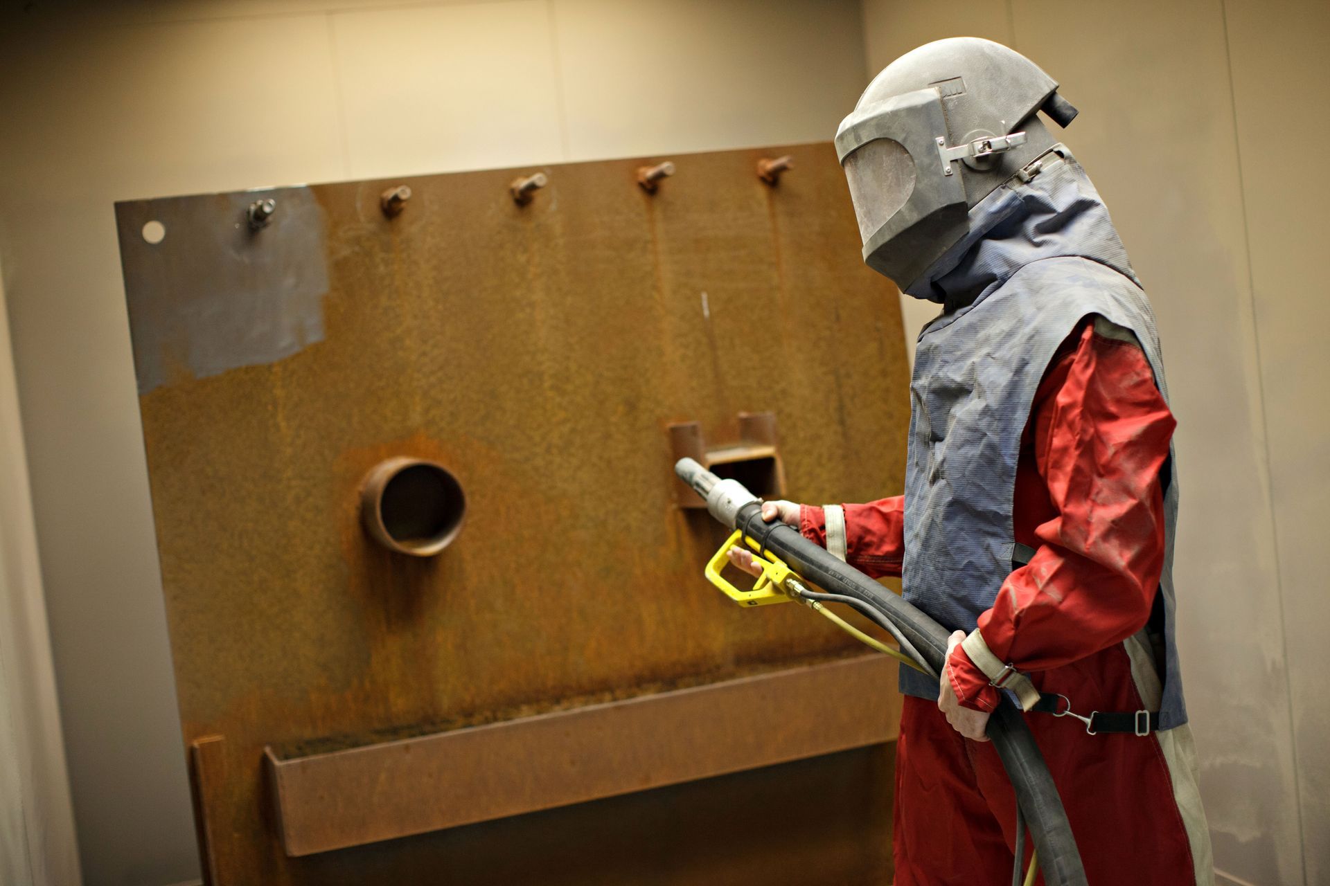 Training facility blasting booth