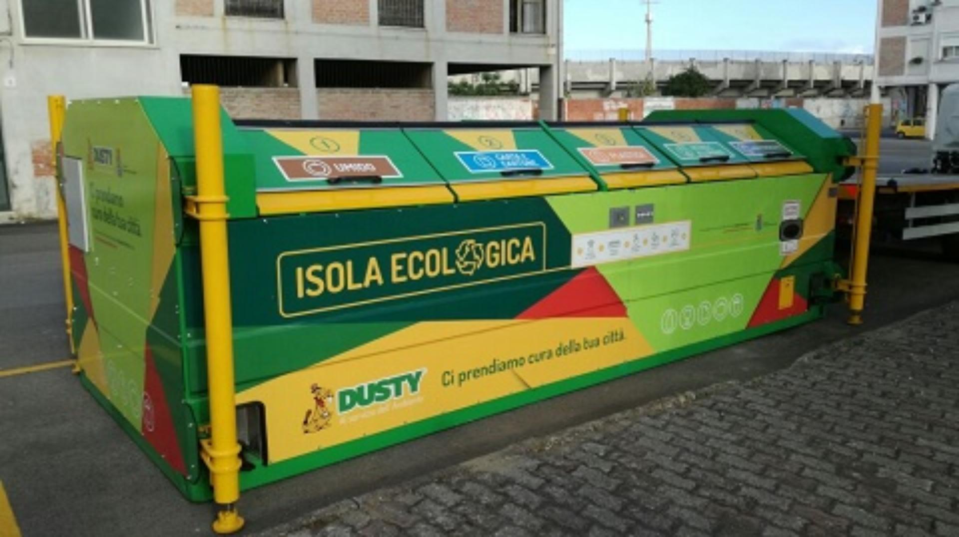 Cassone per isola ecologica