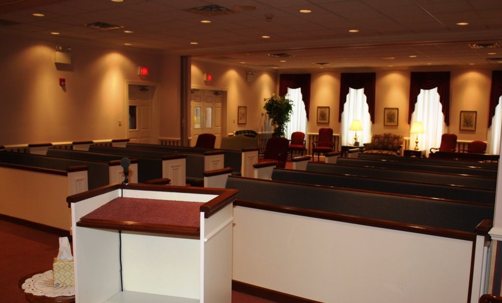 Helt Funeral Chapel from the Front of the Chapel
