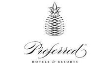 Preferred Hotels & Resorts logo with a pineapple icon and the brand name in script.