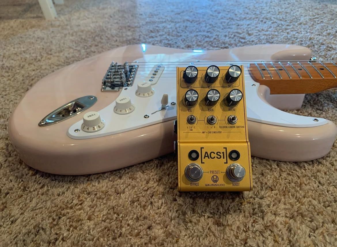 guitar pedal with guitar