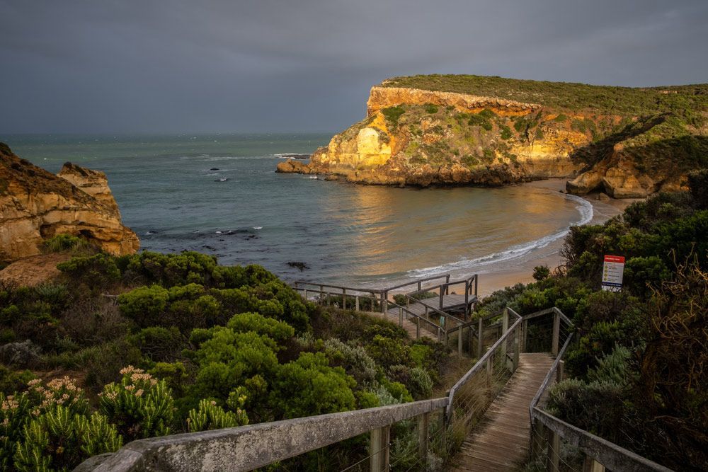 A Path Leading To A Beach On A Cloudy Day — CAL AUTO Mobile Roadworthys in Childers, QLD