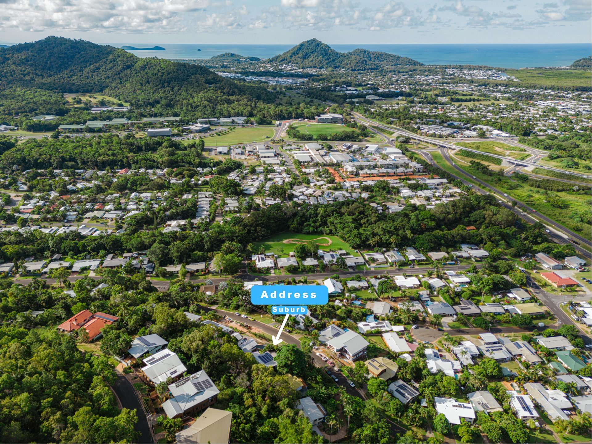 An Aerial View of a Residential Area With Mountains in the Background — MDSR Group in Manunda, QLD