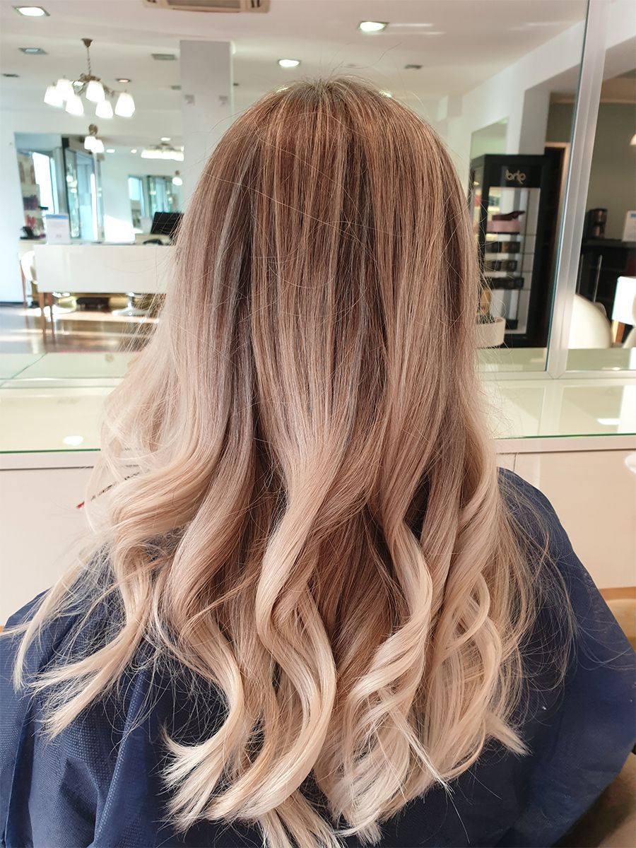 réalisation coiffure Ombré