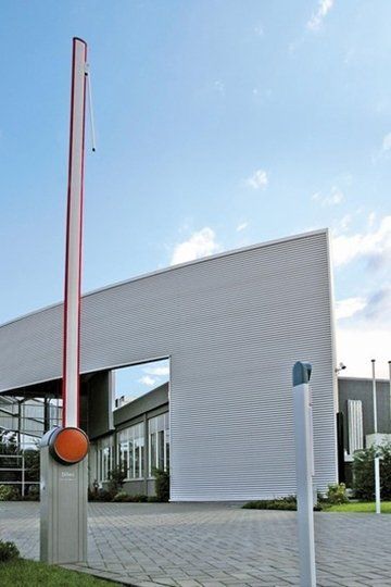 barriera mobile aperta industriale