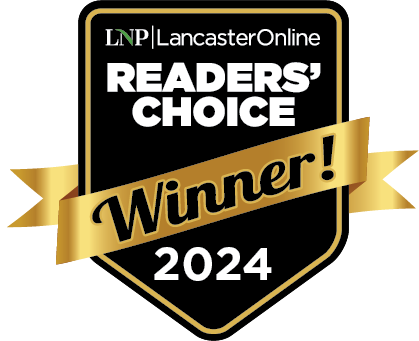 A badge that says readers ' choice winner 2024