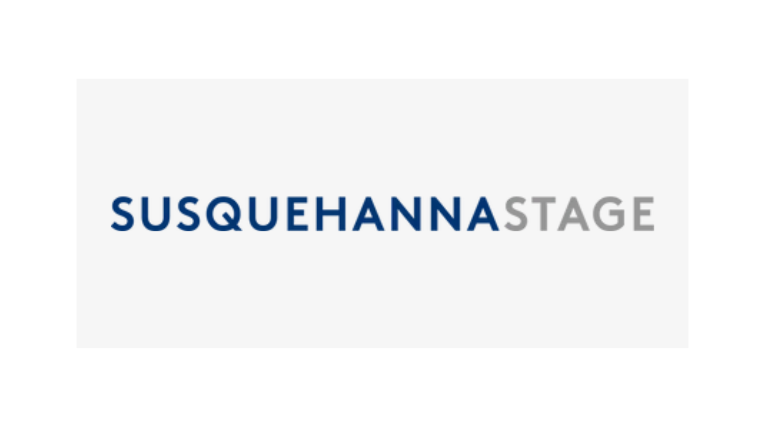 The logo for susquehannastage is on a white background.
