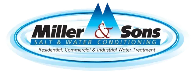 A logo for miller & sons salt & water conditioning