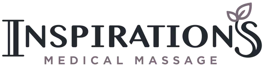 The logo for inspirations medical massage is black and white.