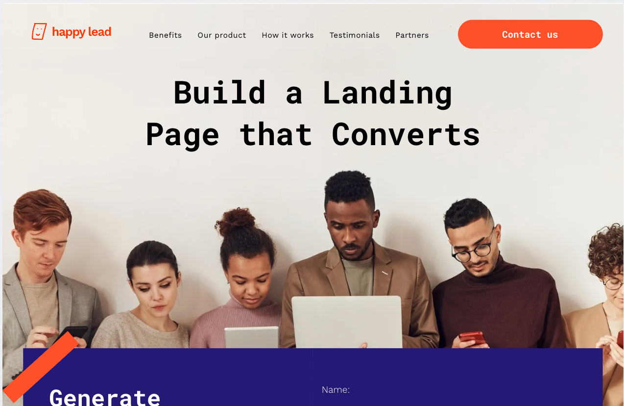 Landing Page