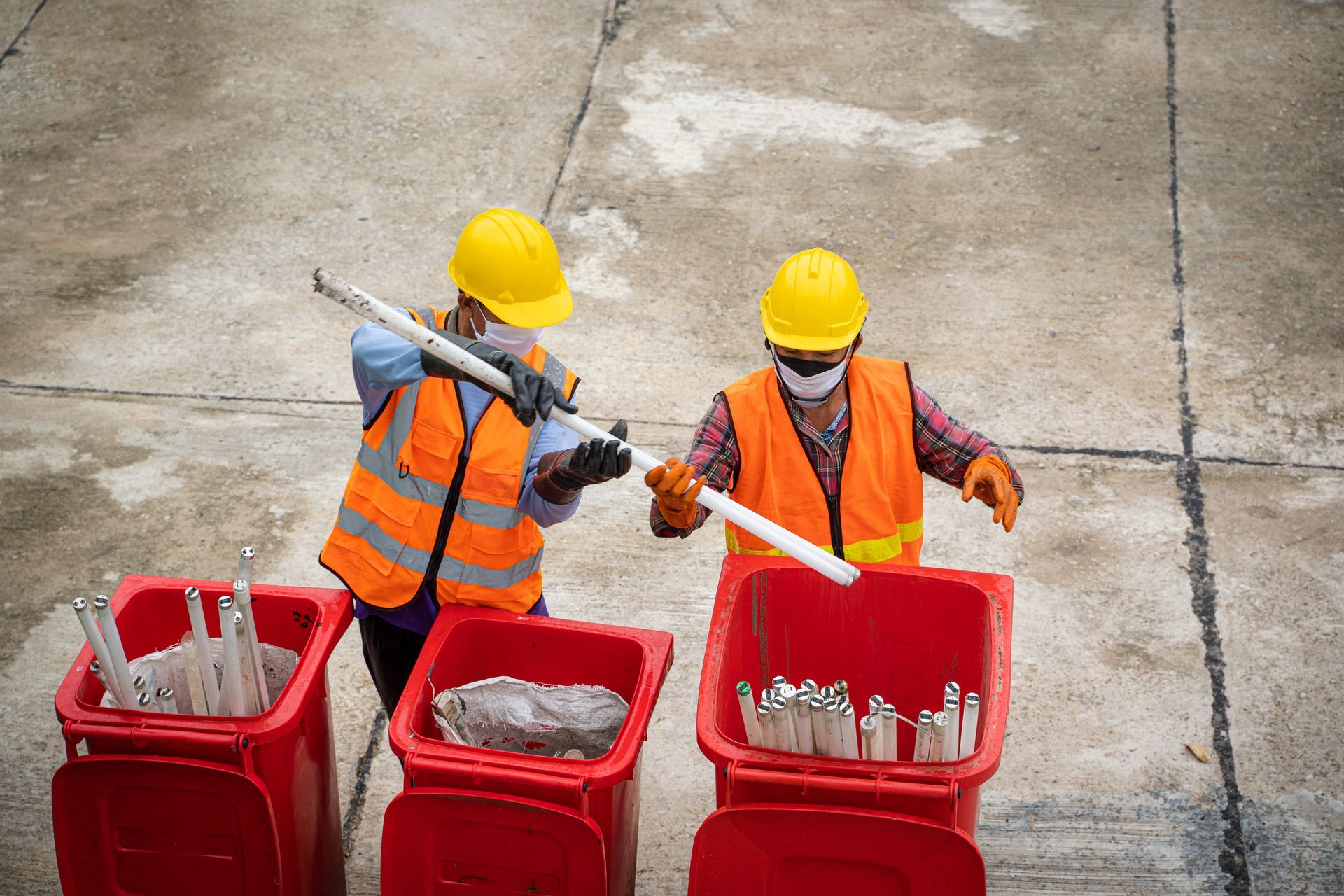 Protective clothing working for a public utility