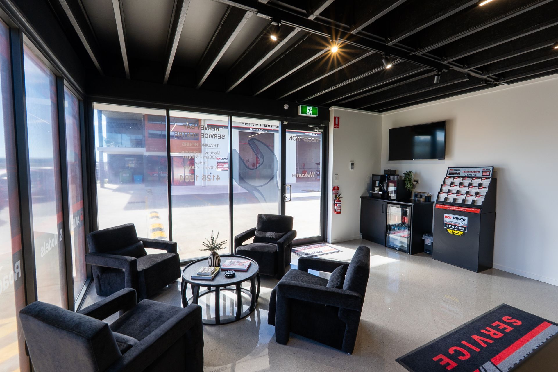 Inside the waiting room — Hervey Bay Service Centre in Pialba, QLD