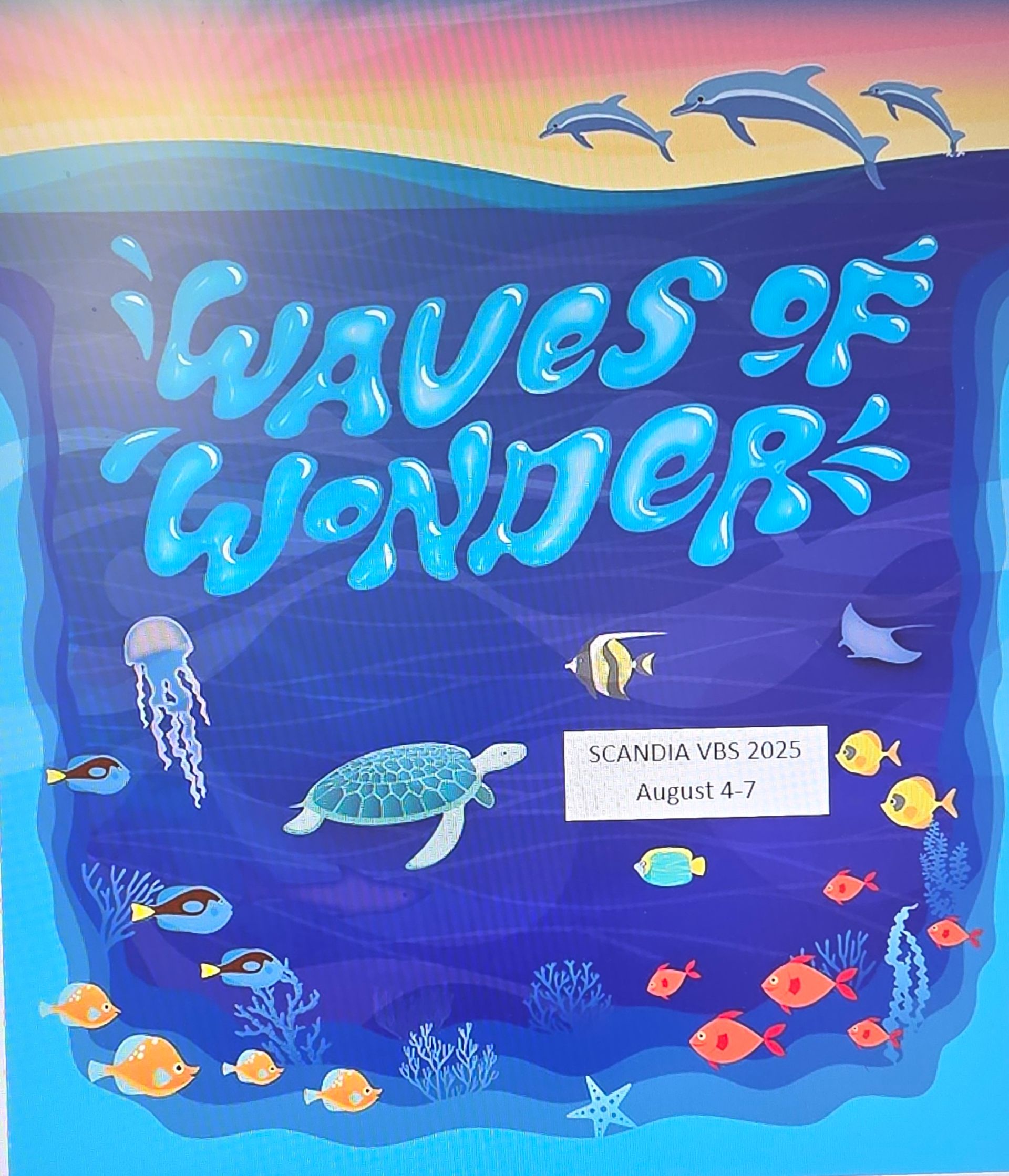 VBS August 4-6 5:30 Supper 
VBS 6:00-8:00
Program Aug 7, 2025 

