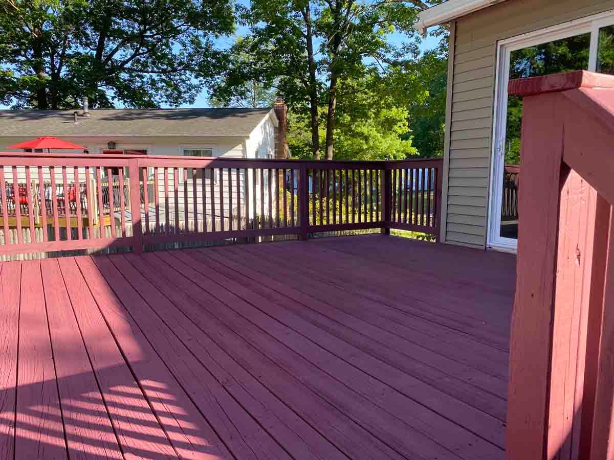 Wooden deck after restoration — Chicopee, MA — Nova VC Construction & Cleaning