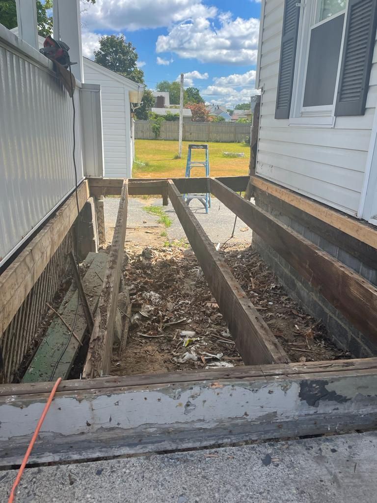 Side Steps Renovation Before — Chicopee, MA — Nova VC Construction & Cleaning