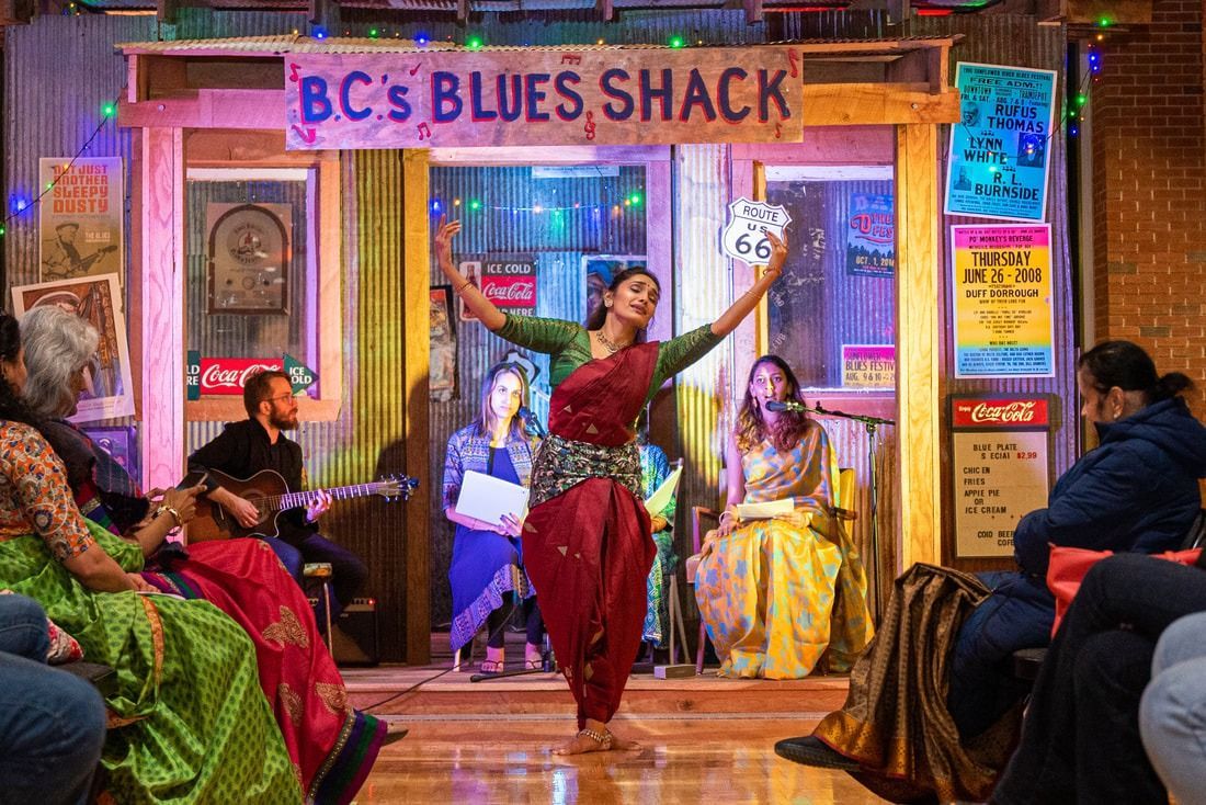 Woman dancing on stage at 