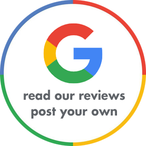 A google logo that says read our reviews post your own