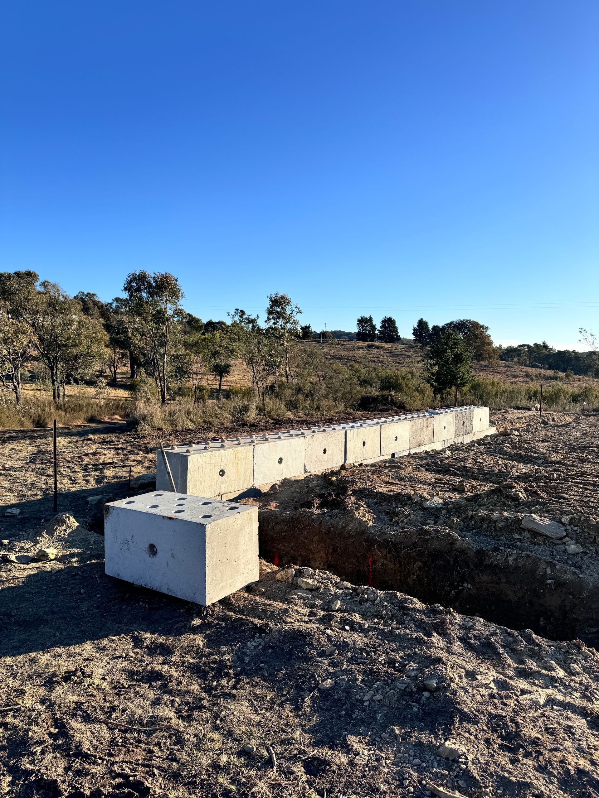 Large Leggo Blocks In A Field— Precast Concrete Solutions in Queanbeyan East, NSW