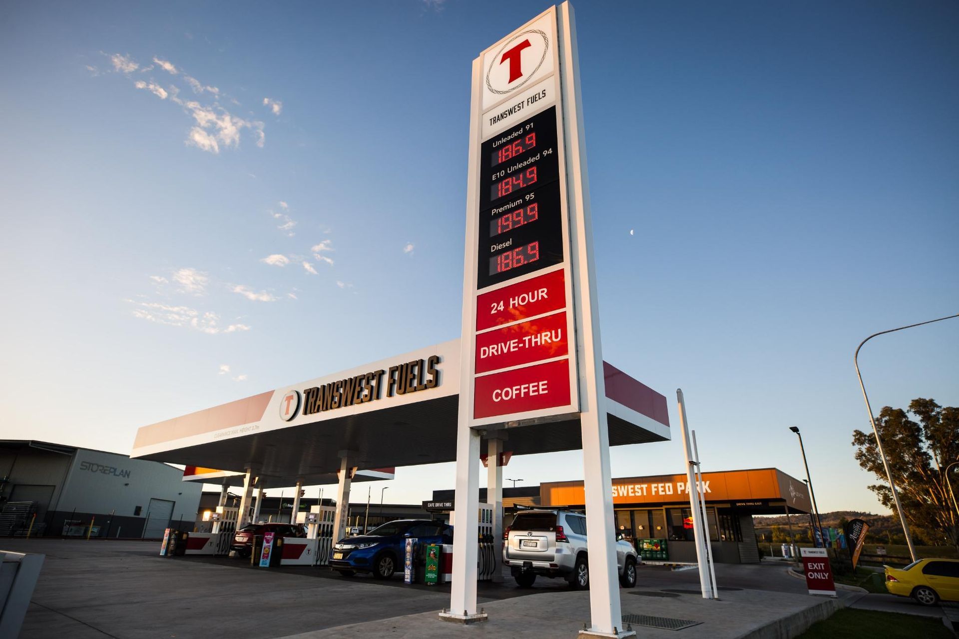 A Gas Station with A Signages — D&C Projects in Tamworth, NSW