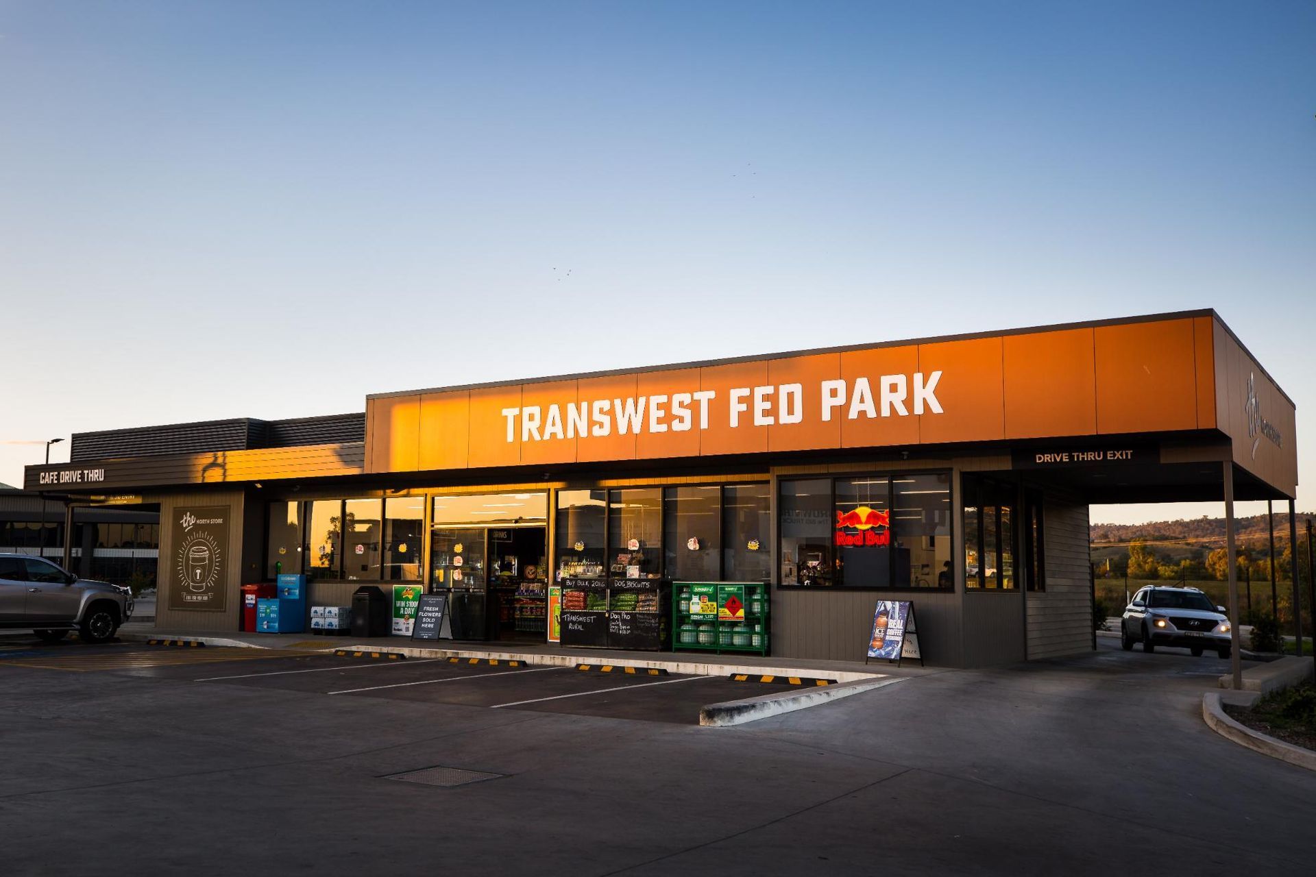 A Gas Station with Cars Parked — D&C Projects in Tamworth, NSW