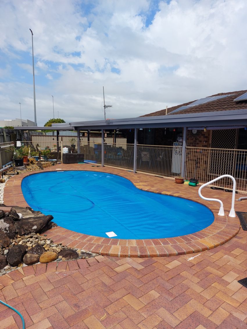 Swimming Pool With Cover — Leak Detection & Swimming Pool Repairs in Ballina, NSW