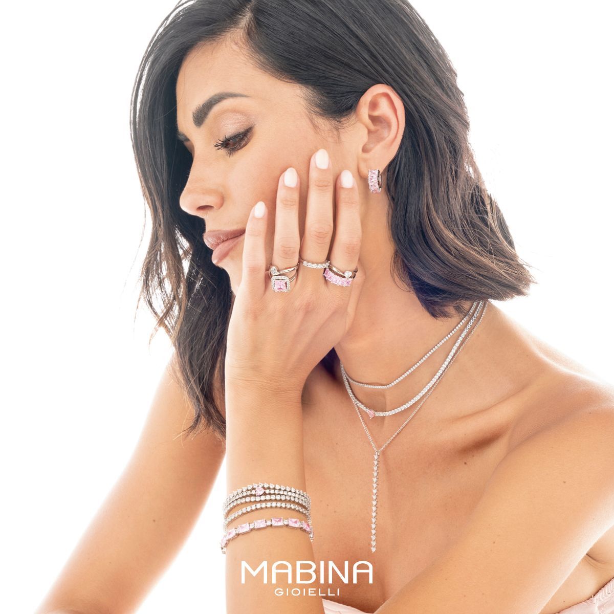 Federica Nargi indossa la nuova Collezione in argento di Mabina Gioielli Federica Nargi indossa la nuova Collezione in argento di Mabina Gioielli