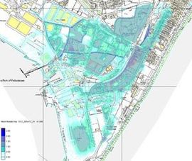 Map of flood hazard area