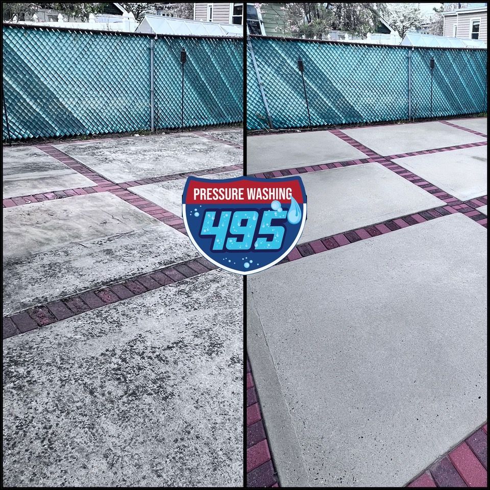 Concrete cleaning - pressure washing