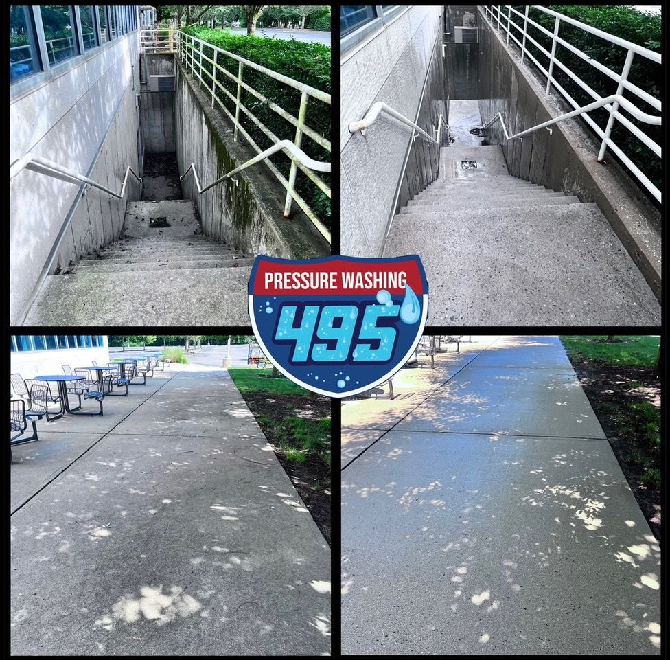 man cleaning ground floor