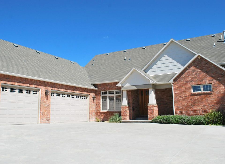 house with wide driveway