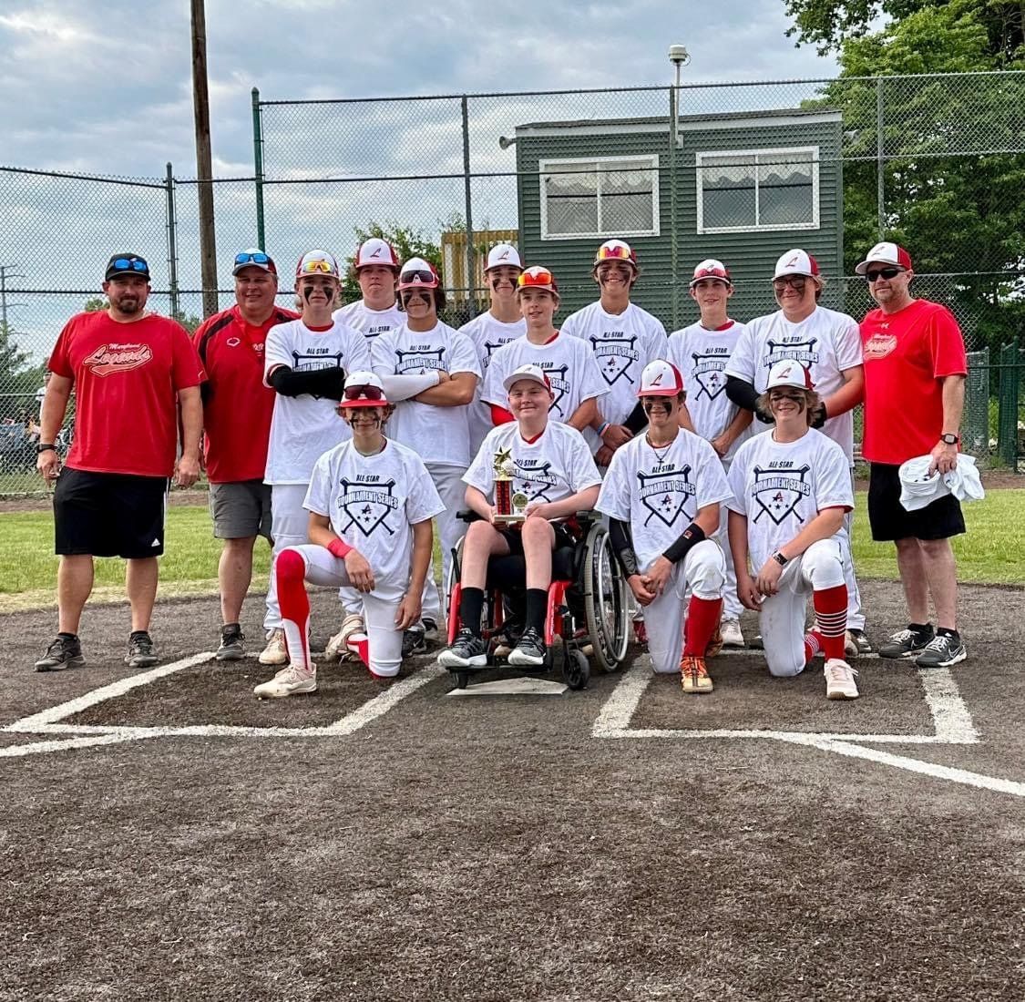 Baseball Team In White — Elkton, MD — Maryland Legends Baseball