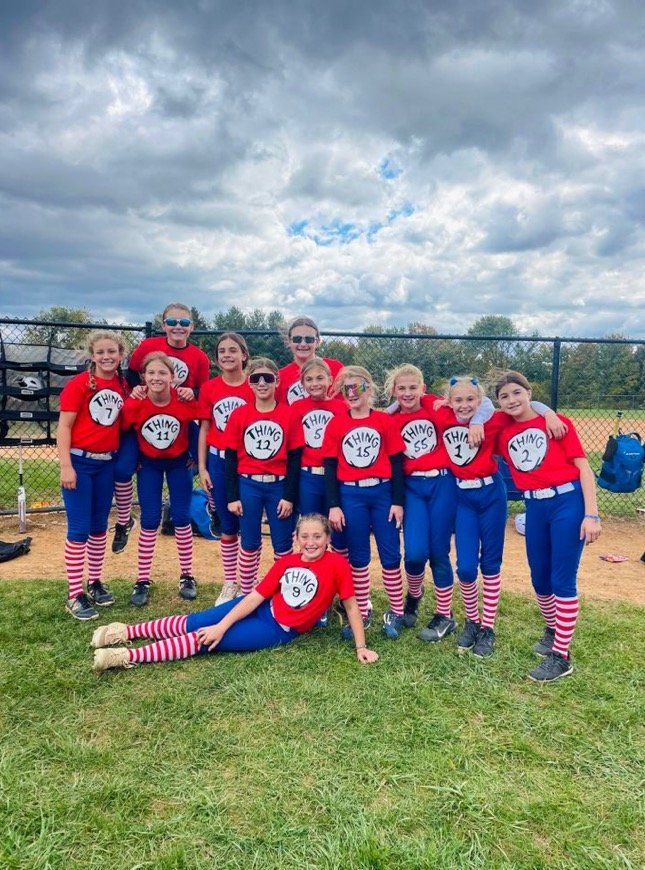 Lady Dukes In Red & Blue Uniform — Elkton, MD — Maryland Legends Baseball