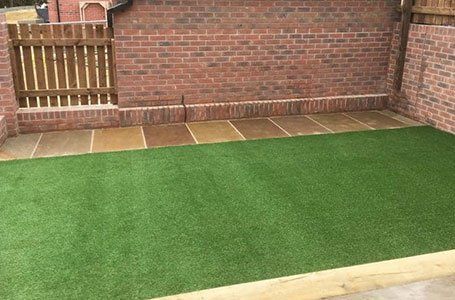 Artificial grass laying