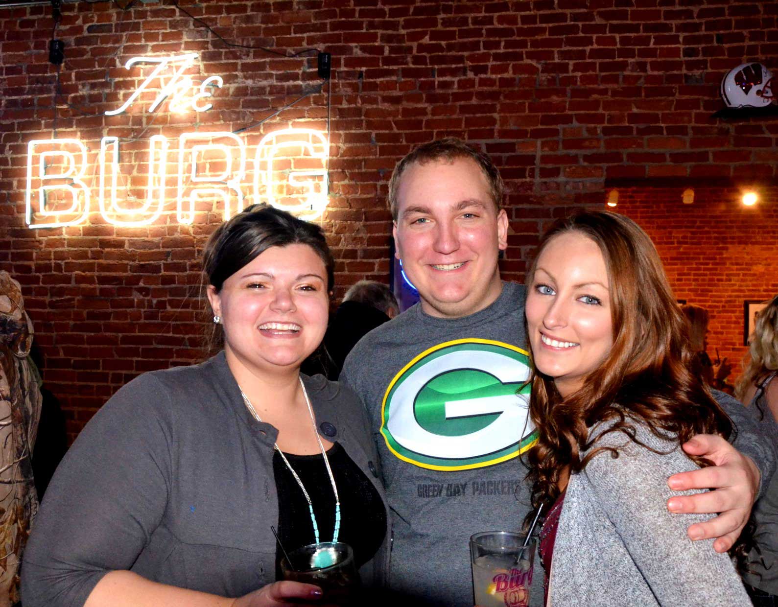 Brick wall of the restaurant — Shullsburg, WI — The Burg