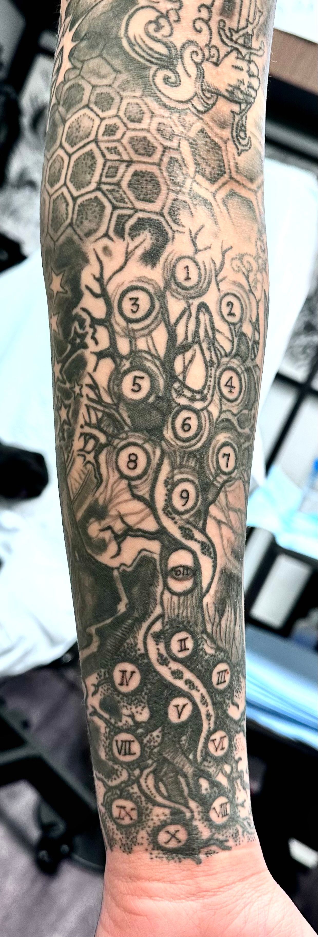 Black and Gray Tattoo