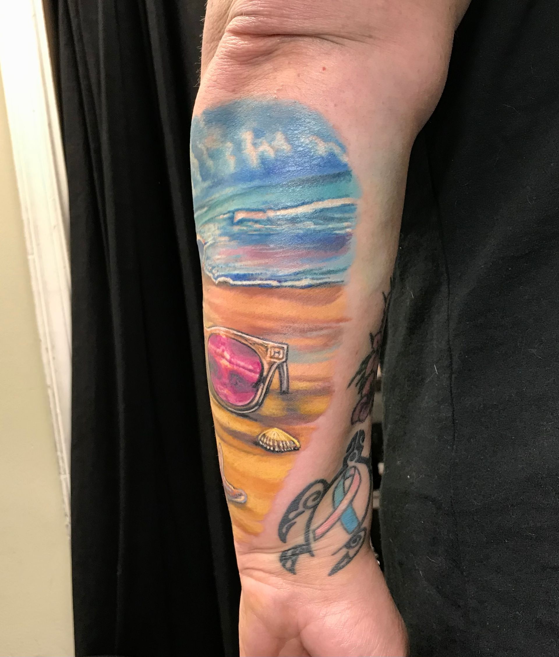 Beach Themed Tattoo