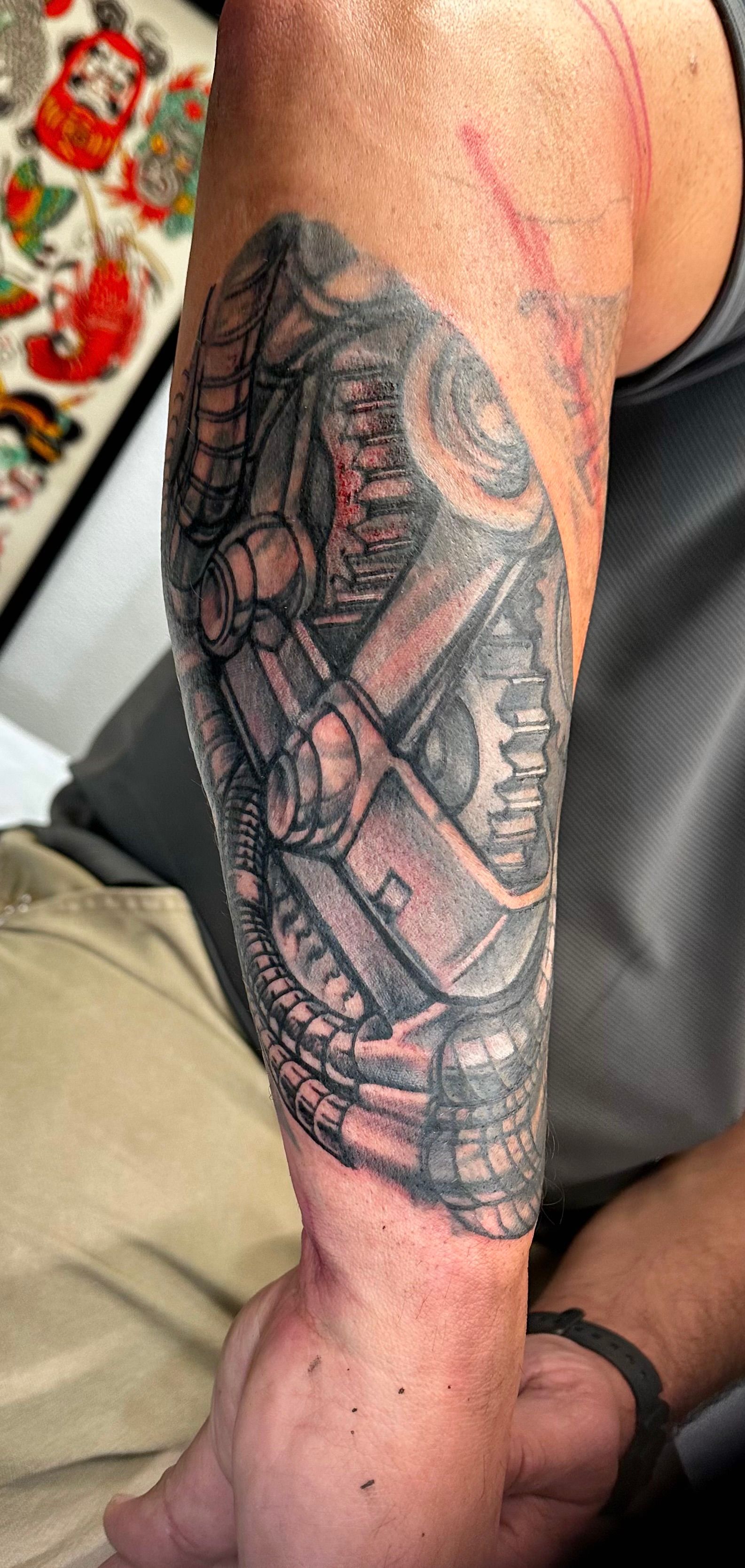 Small biomechanical tattoo