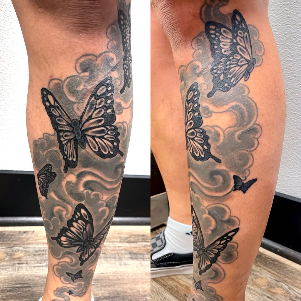 Multiple Butterflies Tattoo