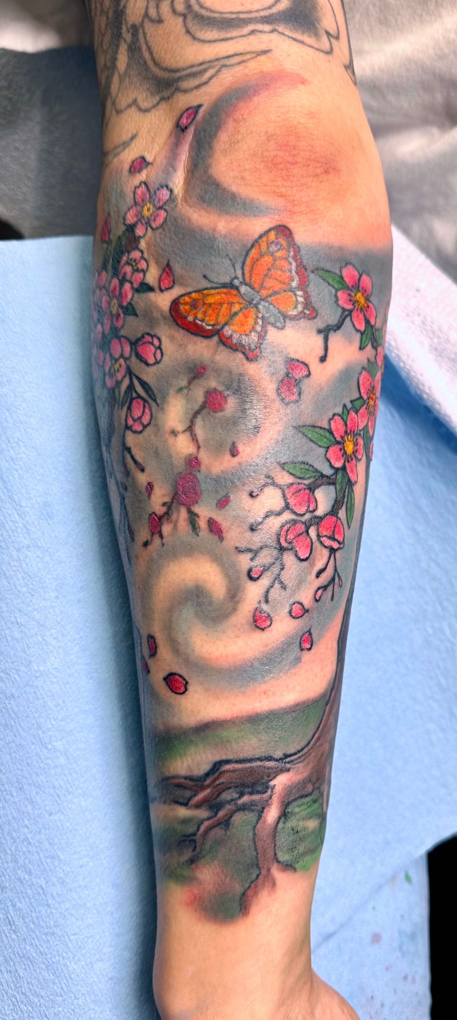 Cherry blossoms tattoo