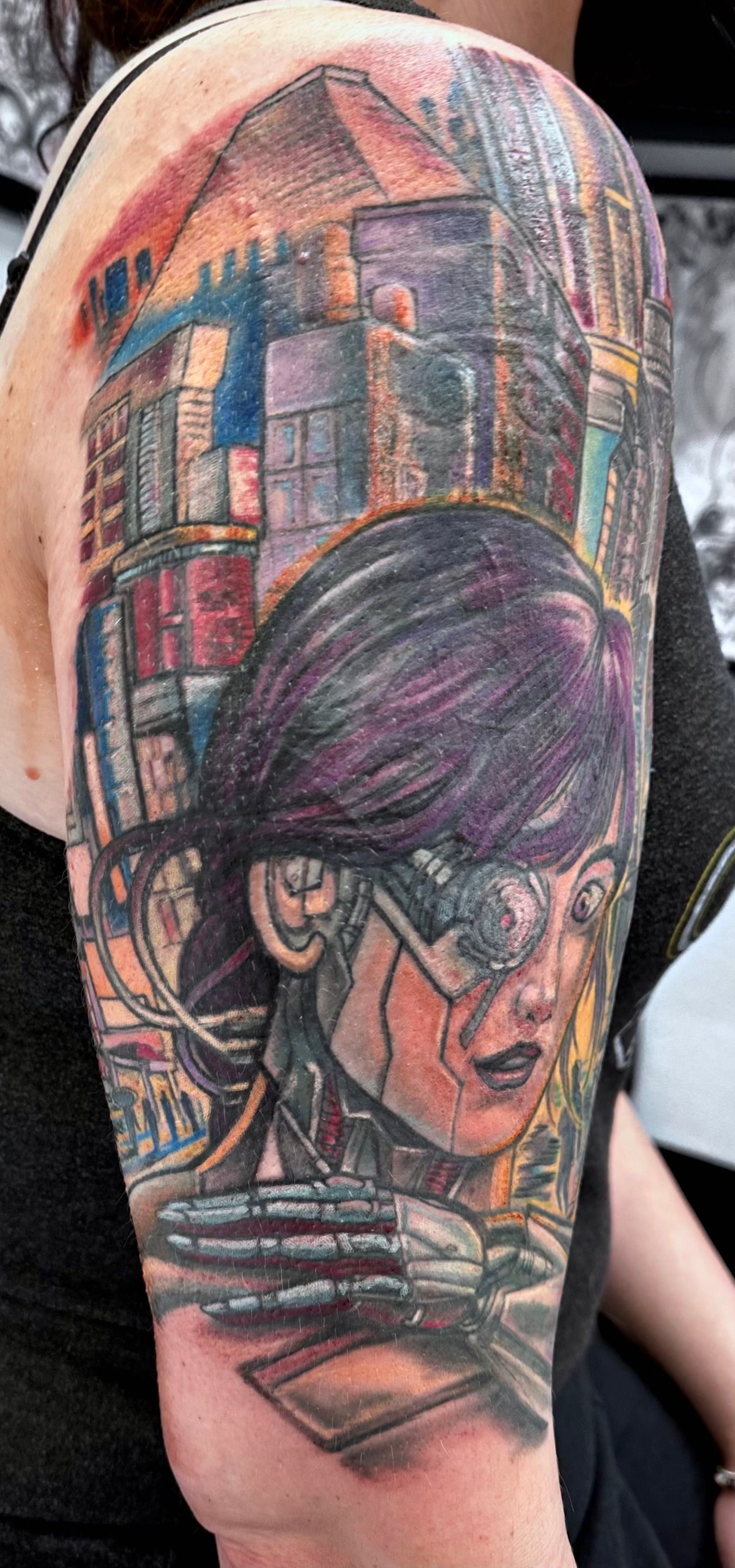 Cyberpunk Tattoo Close up