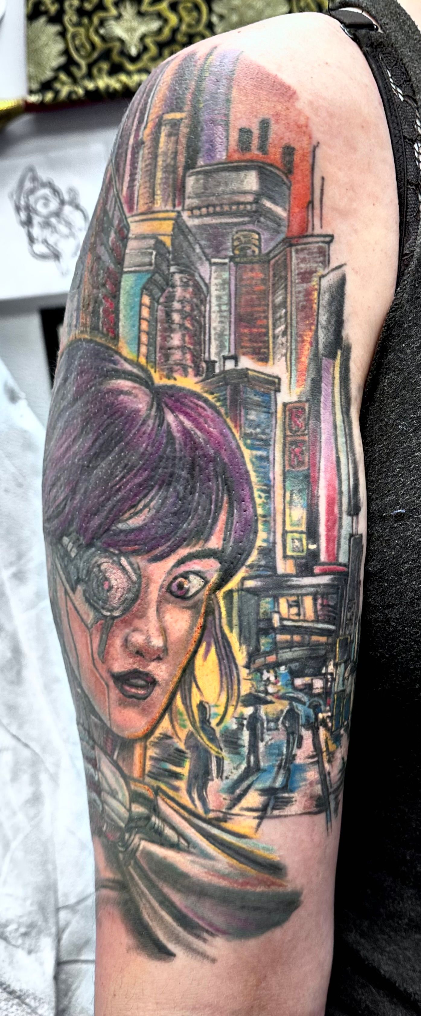 Cyberpunk Tattoo Close up