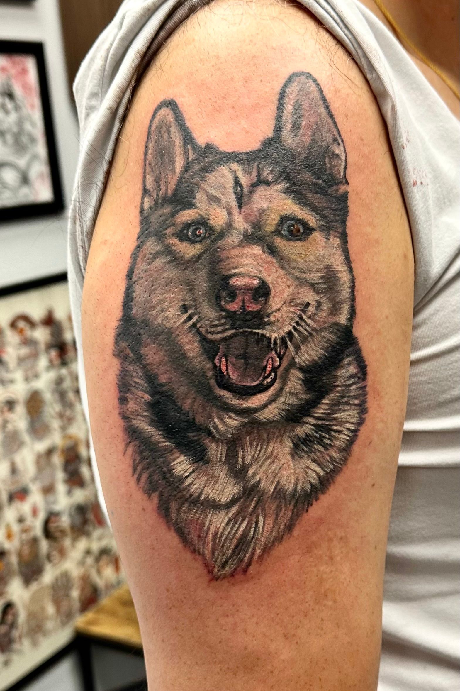 Dog Portrait Tattoo