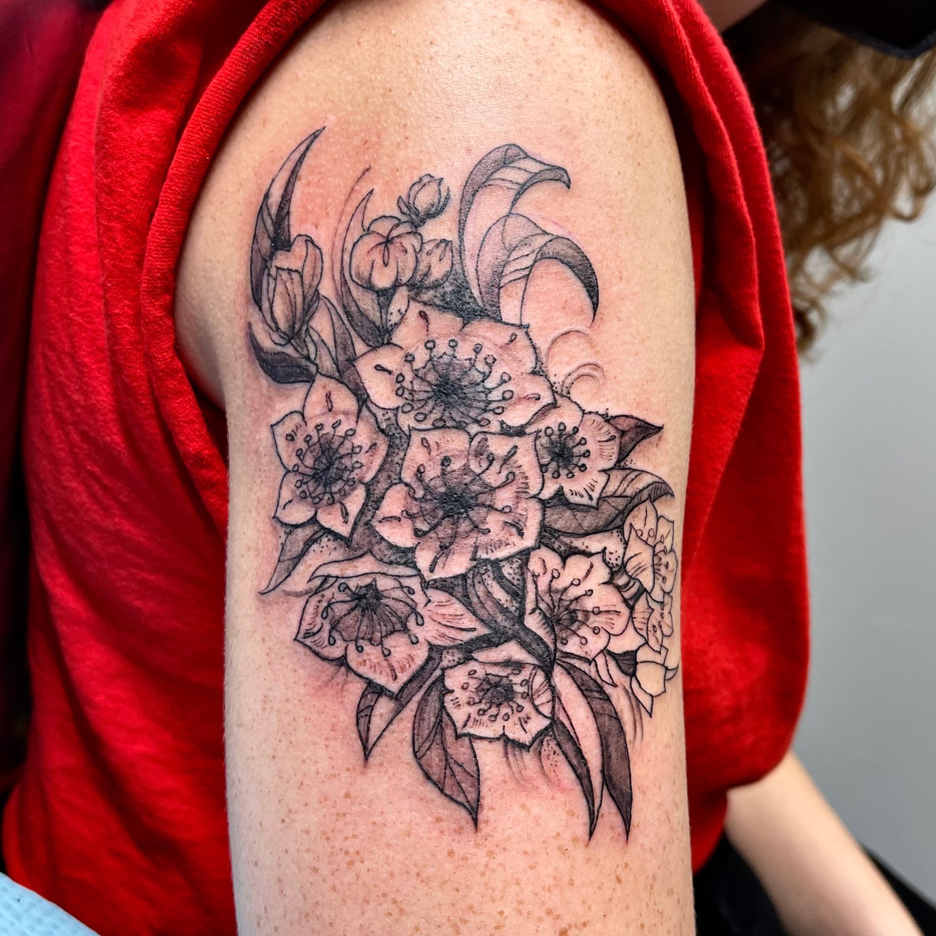 Small flowers tattoo